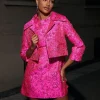 Blazers*Mew Mews Fashion Aanya Jacquard Floral Blazer