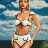 Bikini Sets | Swimwear*Mew Mews Fashion Aftab Lace Up Bikini Two Piece Set