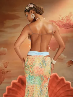 Beaded Wear | Tops*Mew Mews Fashion O/S Akilina Pearl Beaded Fringe Bralette