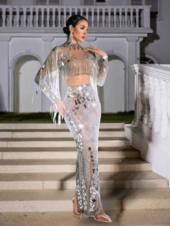 Sets & Co-ords | Embellishment*Embellishment Alvin Acrylic Fringe Skirt Set