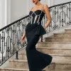 Dresses*Bandage Aroa Crystal Mermaid Dress