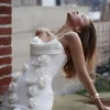 Dresses*Bandage Arushi Strapless Flower Dress