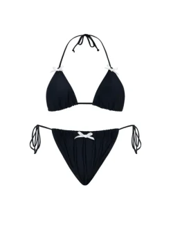 Bikini Sets | Swimwear*Mew Mews Fashion Brako Bow Bikini Two Piece Set In Black