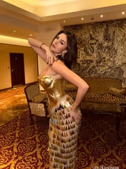 Embellishment | Dresses*Embellishment Buck Corset Acrylic Fringe Maxi Dress