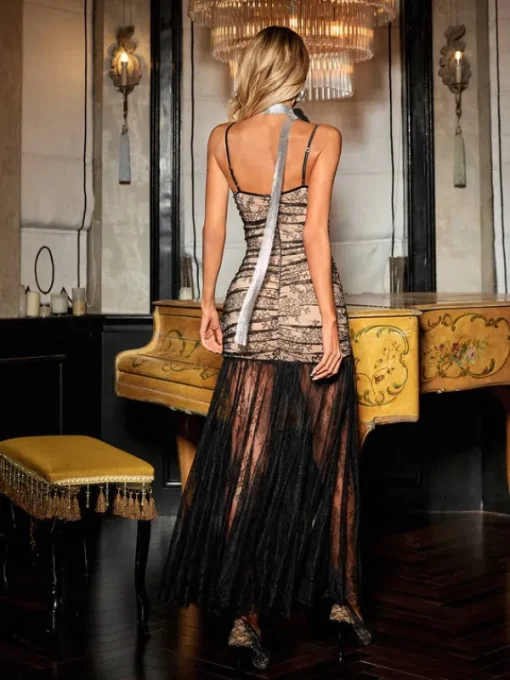 Dresses | Midi Dresses*Mew Mews Fashion Cadilyn Spaghetti Floral Lace Dress