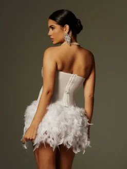 Sets & Co-ords*Mew Mews Fashion Cruze Strapless Feather Skirt Set