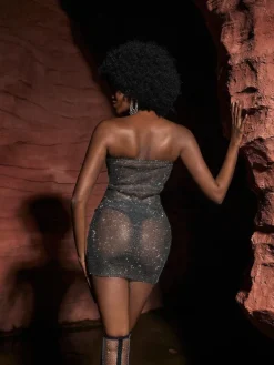 Dresses | Mini Dresses*Mew Mews Fashion O/S Delfina Cutout Chainmail Mini Dress