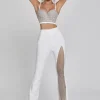 Pants & Shorts*Bandage Della Mesh Diamond Pants In White