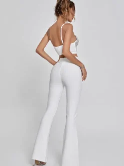 Pants & Shorts*Bandage Della Mesh Diamond Pants In White