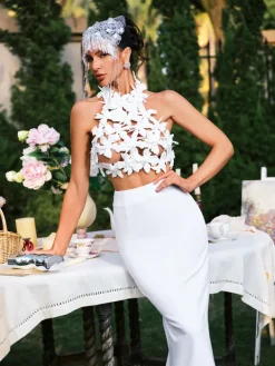 Sets & Co-ords*Mew Mews Fashion Eckhart Halterneck Flower Skirt Set