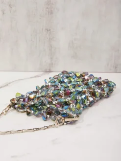 Bags*Mew Mews Fashion Erica Multi Crystal Cutout Bag