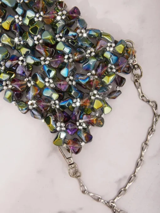 Bags*Mew Mews Fashion Erica Multi Crystal Cutout Bag