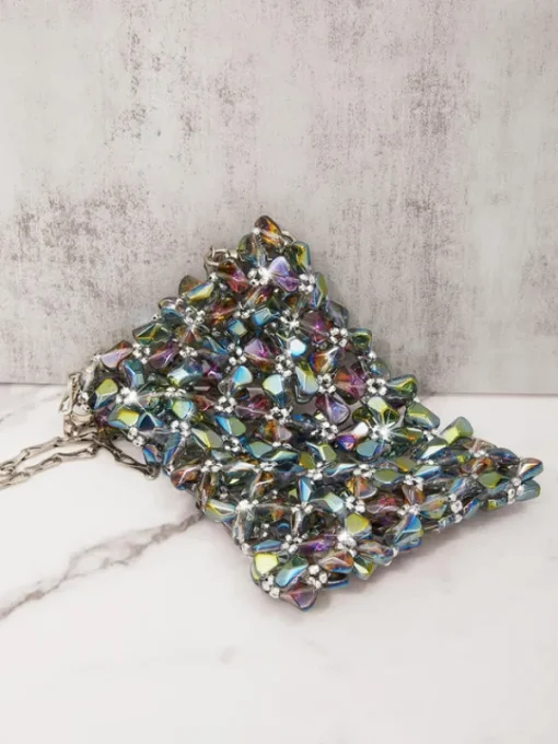 Bags*Mew Mews Fashion Erica Multi Crystal Cutout Bag