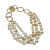 Necklaces*Mew Mews Fashion Ffion Layered Pearl Necklace