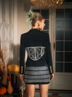 Coats & Jackets*Mew Mews Fashion Igor Long Sleeve Embellished Blazer