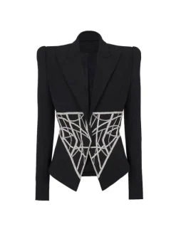 Coats & Jackets*Mew Mews Fashion Igor Long Sleeve Embellished Blazer