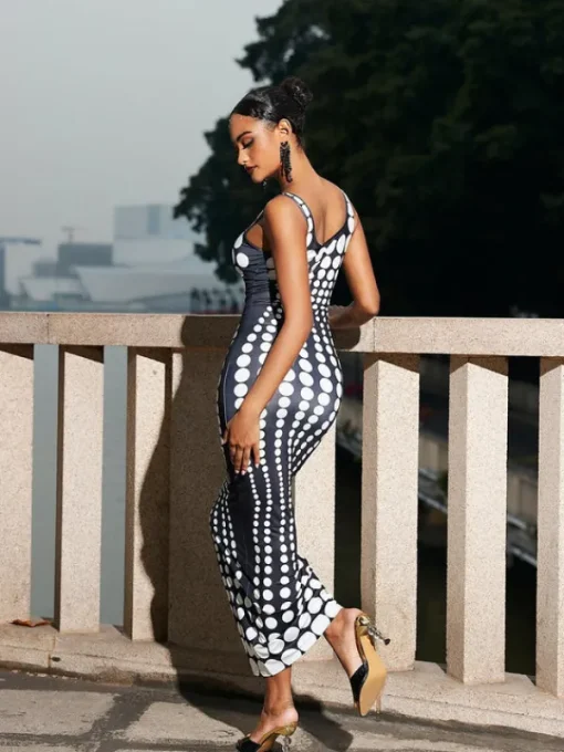 Dresses | Maxi Dresses*Mew Mews Fashion Ishi Dot Printed Maxi Dress In White