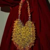 Bags*Mew Mews Fashion Jael Drip Yellow Rhinestone Mini Clutch