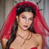 Headwear*Mew Mews Fashion Jephthah Mesh Veil