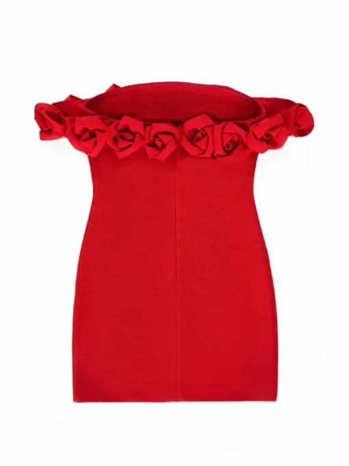 Dresses | Mini Dresses*Bandage Jester Off Shoulder Flower Dress