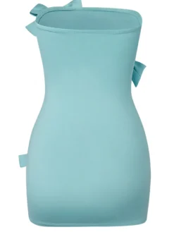 Dresses | Mini Dresses*Mew Mews Fashion Jorunn Strapless Rhinestone Bow Mini Dress