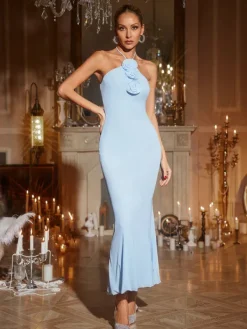 Dresses | Maxi Dresses*Mew Mews Fashion Linconn Halterneck Flower Maxi Dress