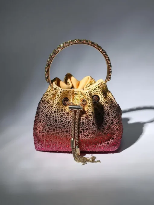 Bags*Mew Mews Fashion Mattea Crystal Embellished Bucket Bag In Ombre