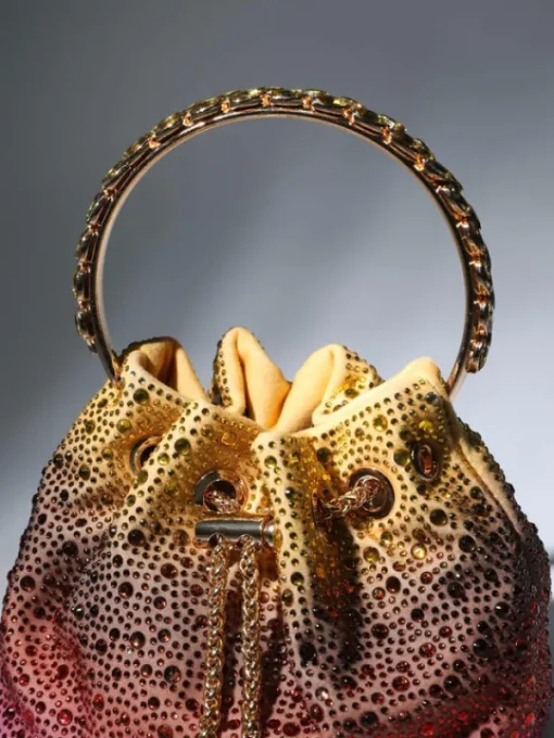 Bags*Mew Mews Fashion Mattea Crystal Embellished Bucket Bag In Ombre