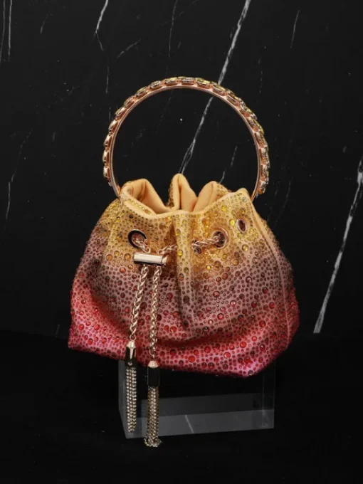 Bags*Mew Mews Fashion Mattea Crystal Embellished Bucket Bag In Ombre