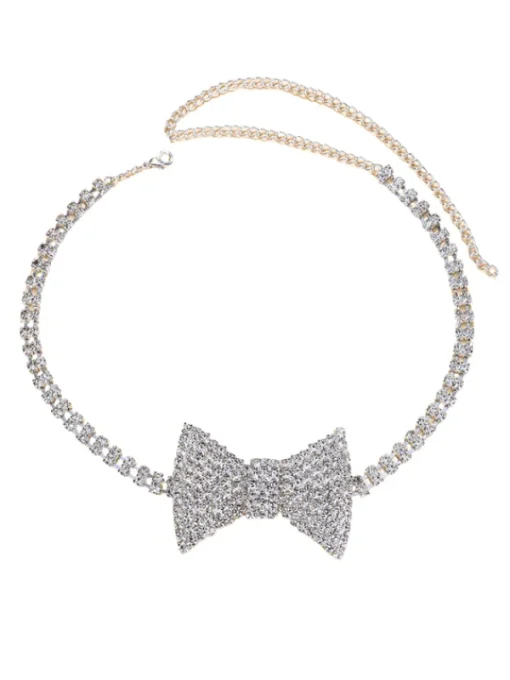 Necklaces*Mew Mews Fashion Melrose Bow Crystal Choker
