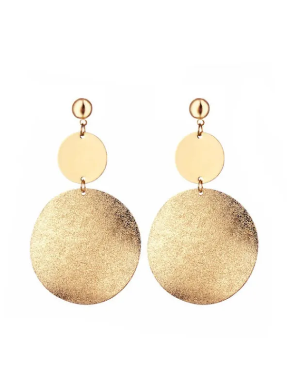 Earrings*Mew Mews Fashion Purnima Round Earrings