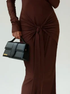 Dresses*Mew Mews Fashion Rumaysa Long Sleeve Twisted Maxi Dress