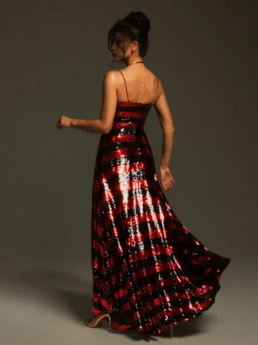 Dresses | Maxi Dresses*Mew Mews Fashion Rupali Spaghetti Stripe Sequin Maxi Dress