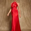 Dresses | Maxi Dresses*Mew Mews Fashion Samson Halterneck Satin Maxi Dress