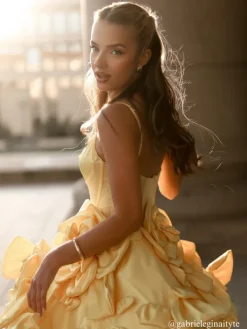 Dresses*Mew Mews Fashion Stanski Spaghetti Flower Satin Mini Dress
