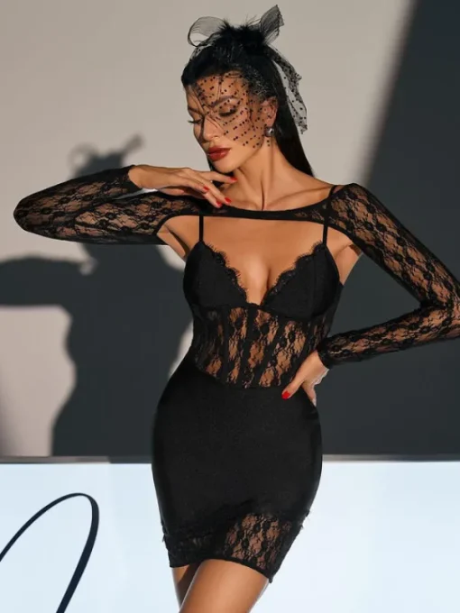 Dresses | Mini Dresses*Bandage Wilbur Lace Mini Dress