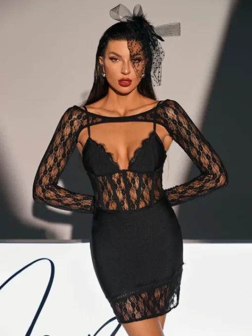 Dresses | Mini Dresses*Bandage Wilbur Lace Mini Dress