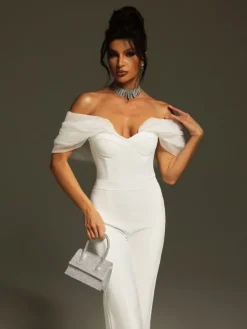 Jumpsuits & Romper*Bandage Yexet Off Shoulder Jumpsuit