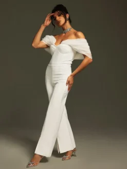 Jumpsuits & Romper*Bandage Yexet Off Shoulder Jumpsuit