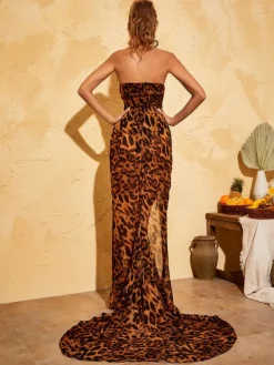 Dresses | Maxi Dresses*Mew Mews Fashion Zelda Leopard Maxi Dress