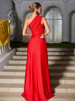 Dresses | Maxi Dresses*Mew Mews Fashion Zyxara One Shoulder Split Maxi Dress